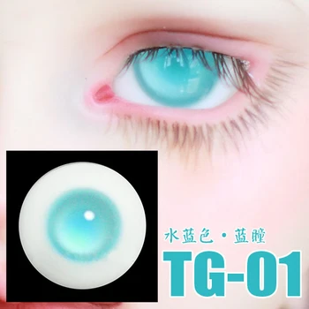 Ročno izdelane steklene oči BJD lutka oči za 1/3 1/4 1/6 BJD stekla zrkel oči 14 mm 16 mm zelena barva oči lutka dodatki