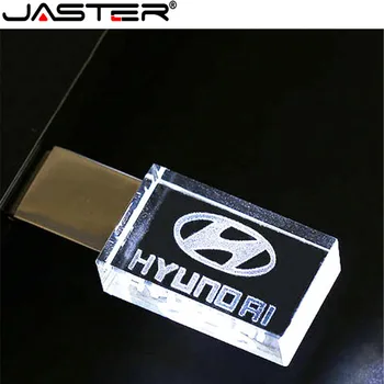 JASTER novo kristalno steklo material, prilagodljiv logotip usb 2.0, visoka hitrost flash pendrive, brezplačna dostava.