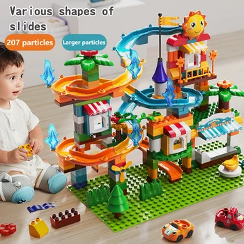 Marmor Teči Big Gradnik LegoINGlys Dekleta Prijatelji Duploed Klasičnih Potisnite Blokov Zabaviščni DIY Opeke, Plastične Igrače Za Otroke