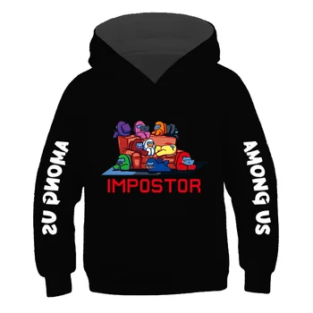 Med Nami Nov Video Igre Hoodies fant in dekle Impostor Grafični Anime Ulične Risanka Majica Hip Hop Hoodie factory outlet