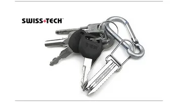 1PC Švicarski EOS Tech 4-v-1 Multitool Zložljiva Phillips Izvijač Prostem Orodje za Kampiranje Kit Mini Fix Preživetje Jekla Keychain