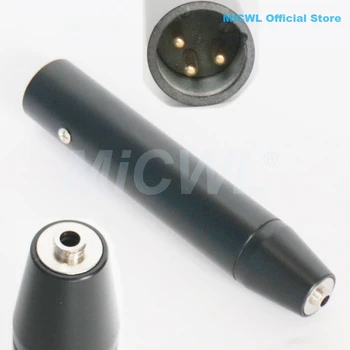 V obliki srca Instrument Mikrofon za Sennheiser e908 Brezžični Pasu Paket zvok konzole Mešalnik XLR 3Pin Phantom Power adapter