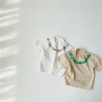 MILANCEL otroška oblačila embrodiery tee in pumkin baby bodysuits fantje oblačila sklop korejski baby obleko