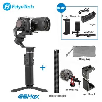 Feiyu tech G6 MAX 3-Osni Brushless Gimbal Stabilizator za Mikro-enotni Canon delovanje Fotoaparata Pametni YI Gopro 7 6 5