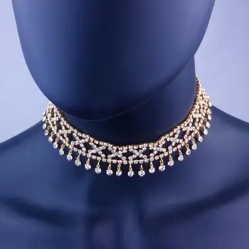 StoneFans Priljubljena Kubičnih Cirkonij Kravato choker Veriga ogrlica za Ženske nastavljiva dolžina trendy geometrijske chokers ogrlice N6087