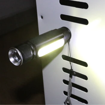 ZHIYU Večnamensko LED Polnilna Svetilka baterije Močan T6 baklo Strani COB Svetlobe linterna rep magnet Delo Svetlobe,