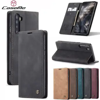 [CaseMe] Za OnePlus 8 NORD 5G En Plus Z OnePlusNord 1+Nord Luksuzni Poslovni Denarnice Magnetni Flip Usnjena torbica