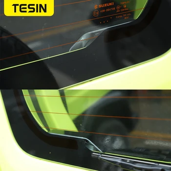 TESIN Črni Avto Zadnje Vetrobransko steklo Ogrevanje Žica, Okrasni Pokrov Nalepke za Suzuki Jimny 2019+ Notranja Oprema