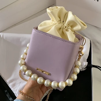 Luksuzni Pearl majhno torbico za ženske do leta 2020 novo Ramenski Messenger bag modni verigi vedro vreča cross body bag