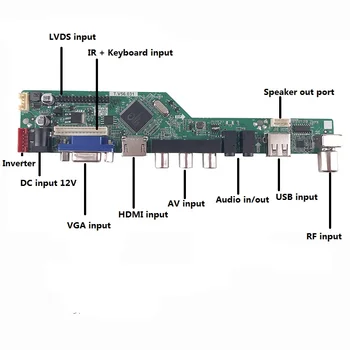 TV LCD LED RF VGA AV USB HDMI LCD Mati Controller Board kartica za vgradnjo DIY Za N154I2-L02 1280*800 17.1