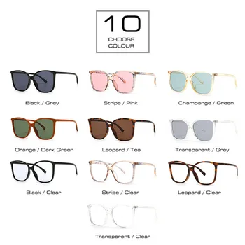 SHAUNA Oversize Kvadratnih Retro sončna Očala Anti-Modra Svetloba Optična Očala Okvirji
