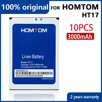 Prvotne 10PCS HT17 Baterijo 3000mAh Za HOMTOM HT17/HT17 PRO Visoke kakovosti Mobilni Telefon Baterija+številko za Sledenje
