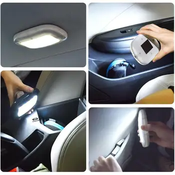 Univerzalni Avto Strop Branje Svetlobe Dome USB Polnilne Streho in Strop Magnet, Lučka na Dotik za Nadzor Tip Domov Auto LED Nočna Lučka