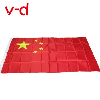 Brezplačna dostava xvggdg Novo 90*150 cm Visi Kitajsko Zastavo Kitajska državna Zastava Banner na Prostem, v Zaprtih prostorih Doma Dekor