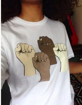 HAHAYULE Black Življenja Važno, Unisex Majica s kratkimi rokavi Moški Ženske Tumblr Slogan T-Shirt Enakosti, Svobode, Pravice Tee