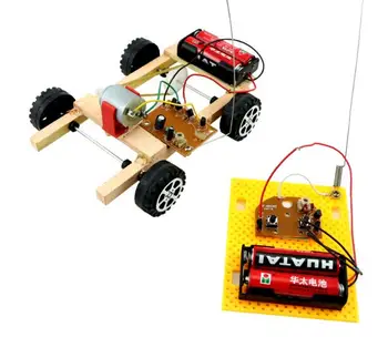 DIY Izobraževalne Električni Daljinski upravljalnik RC Avto Robot Znanstveni Izum, Igrače Za Otroke Dar Učenja, Izobraževanja Igrače Modeli