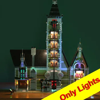 (samo svetloba vključen)LED Light Up Kit Za 10273 MTELE blagovne Znamke Stvarnika (Hiša strahov), gradniki Igrače Osvetlitev Set