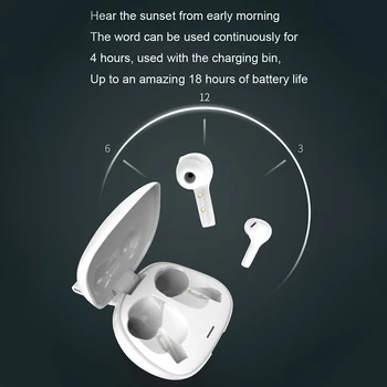 Lenovo HT06 Brezžične Bluetooth Slušalke za V uho Šport HiFi Stereo tws Slušalka Smart Prstnih Dotik Za Samsung Xiaomi Slušalke