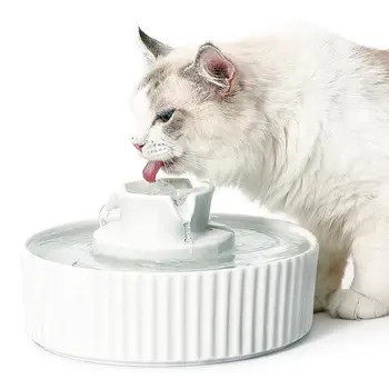 Pitje Vodnjak Keramični Pet Pitne Vodnjak Mačka Vodne Fontane Pet Razpršilnik Vode S Filtri Za Mačke, Pse