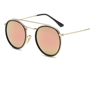 Vintage Krog Žensk sončna očala blagovne Znamke black luksuzne blagovne znamke kovinska sončna očala moški modni jasno odtenki klasična Ženska očala