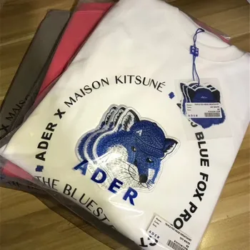Moški Ženske Priložnostne Visoke Kakovosti Ader Napaka Maison Kitsune Sweatshirts Fox Značko Vezenje Adererror Puloverju Rdeče Rjav Pulover S Kapuco