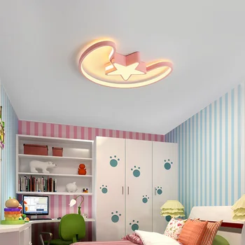 Zvezde+moon LED lestenci zgornje meje Za Posteljo, otroška soba, otroške sobe moderen Lestenec Razsvetljavo plafonnier led lustre 110v 220v