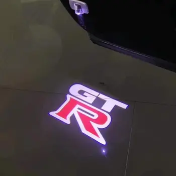 Za GTR Avtomobilska Vrata, Luč, Avto Led Luči Dobrodošli Svetlobe z Dovoljenjem Lučka Logotip Lasersko Svetlobo za NISSAN GTR R34 R35