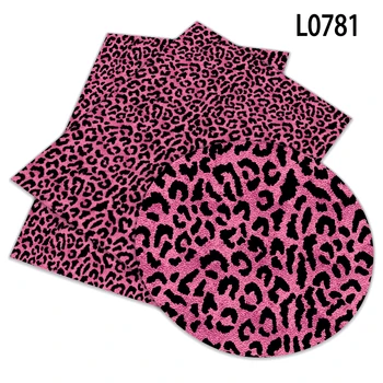Leopard Natisnjeni Sintetičnih Umetno Usnje 30 cm x 136 cm Tkanine Šivanje DIY Vrečko Čevlji Materiala L078 L079