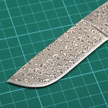 440C&1095 Kovani Damask Jekla Nož Rezilo Prazne Ostro Omejeno Lovski Nož za kampiranje knifeblade 58HRC