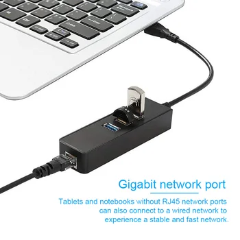 Basix USB Ethernet Adapter USB 3.0 Omrežno Kartico za RJ45 Lan za PC Windows 10 RJ45 Gigabit Network Adapter Usb, Ethernet