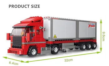 345Pcs v Urbanih območjih Mesta Big Truck Avto Model gradniki Določa DIY Opeke Hobiji Brinquedos Izobraževalne Igrače za Otroke