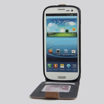 Ohišje za Samsung Galaxy S3 S III i9300 Usnjena torbica Magnetni flip primeru Zaščitna Primeru Elektronske Tulec za Galaxy S3