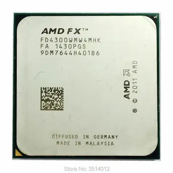 AMD FX Serija FX-4300 FX 4300 3,8 GHz Quad-Core CPU Procesor FD4300WMW4MHK Socket AM3+