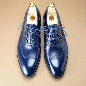Nov Prihod Moški Čevlji Visoke Kakovosti Pu Usnje Čipke-up Obleko Oxfords Čevlji Moški Vinage Klasičnih Zapatos Soulier Homme HE006