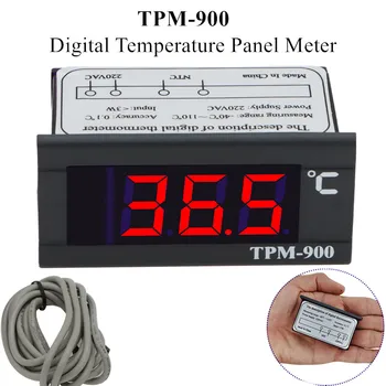 TPM-900 Digitalni Temperature Plošči Merilnik Temperaturni Regulator s Tipalom Termostat Regulator Senzor Temperature Merilnik 220V