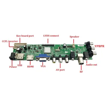 Komplet Za LP140WH2 TL HDMI AV LED USB, VGA, TV DVB-T, DVB-T2 40pin 1366 X 768 14