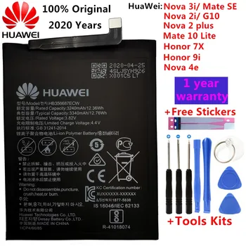 Original Baterija HB356687ECW Za Huawei Nova 2i 2S 2Plus 3i 4e Huawei P30 Lite Mate SE G10 Mate 10 Lite Čast 7X Čast 9i +Orodja