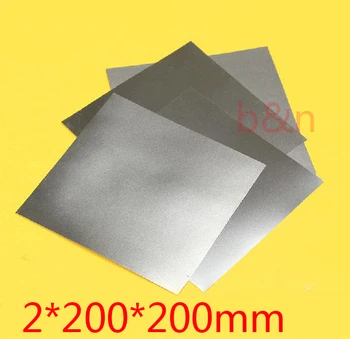 2 mm*200*200 2 mm debeline titana Ti ploščo dinamičnega stanja TA2 GR2 ti-zlitine ploščo čisto tisheets Ti čip odbor plošče