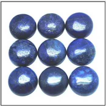 10pcs debelo Naravno Lapis Lazuli Gem Kamni kovanec Chrysoprase KABINE Ne Izvrtane Luknje Nakit, Izdelava prodajne kroglice