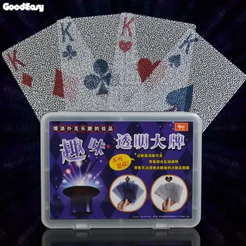 Čarobno Ustvarjalni Velike Pregledne Nepremočljiva Plastične Igralne Karte, Poker Stranka Dejavnosti Magic Show Kartice Darilo Za Prosti Čas Igre
