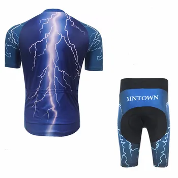 Pro Poletni Kolesarski Dres Določa Oblazinjeni Kolesarske Hlače Dihanje Pro Kolesarjenje Oblačila Jersey Maillot Ciclismo modra
