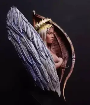 1/10 starodavno žensko bojevnik s krili bankrot Smolo slika Model kompleti Miniaturni gk Unassembly Unpainted