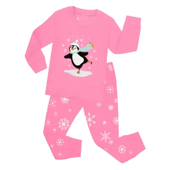 Otroke Božič Pingvin Sleepwear Otroci Vesel Božič Snežaka Pižamo Določa Baby More Fantje Pijamas Dekleta Pižame