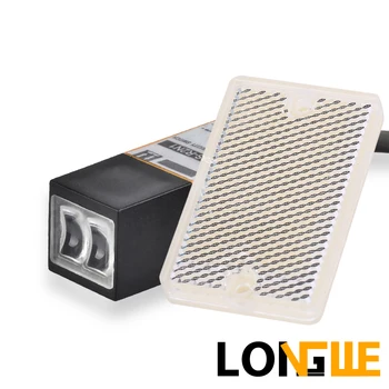 LONGWE 2m Retroreflective Fotoelektrično Senzorji Kovinsko Ohišje Ir Reflex Stikala E3S-R2N1