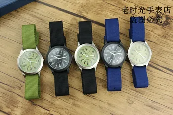 Promocija spolne šport army watch sredini študent fantje in dekleta svetlobna najlon nekaj watch multi-barvni darilo ura