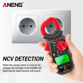 ANENG MT88A Digitalni Objemka Multimeter brezkontaktno AC DC Napetost NKV Tester z Ozadja Wattmeter Tester Napetosti Detektor