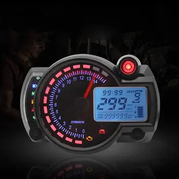 Motorno kolo merilnik Hitrosti 7 Barv LCD Digitalni Števec za RX2N MAX 299KM/H Moto nadzorni Plošči motorno kolo merilnik Hitrosti Merilnik