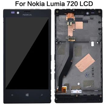 Original Za Nokia Lumia 720 LCD Zaslon na Dotik Za Nokia Lumia 720 Zaslon Računalnike Montaža Nadomestnih Delov N720