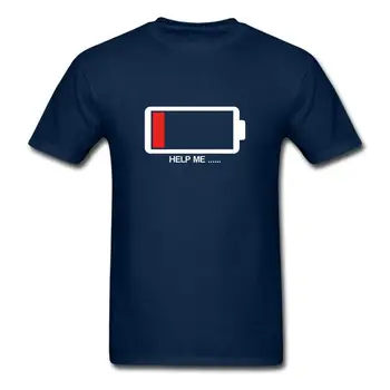 POMAGAJ MI Nizko Energetske potrebe, da napolni TShirt Baterije Smešno Tshirt tee T-shirt ZDA VELIKOST