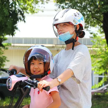 Električno Kolo Srčkan Moto Čelada za Otroke Cascos De Moto Enfant Motocycle Čelada Udobno Odprete Obraz Otrok Čelade motorno kolo